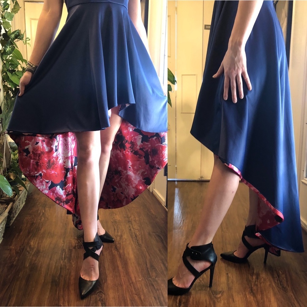 SEQUIN HEARTS Womens Navy formal dress size 5
